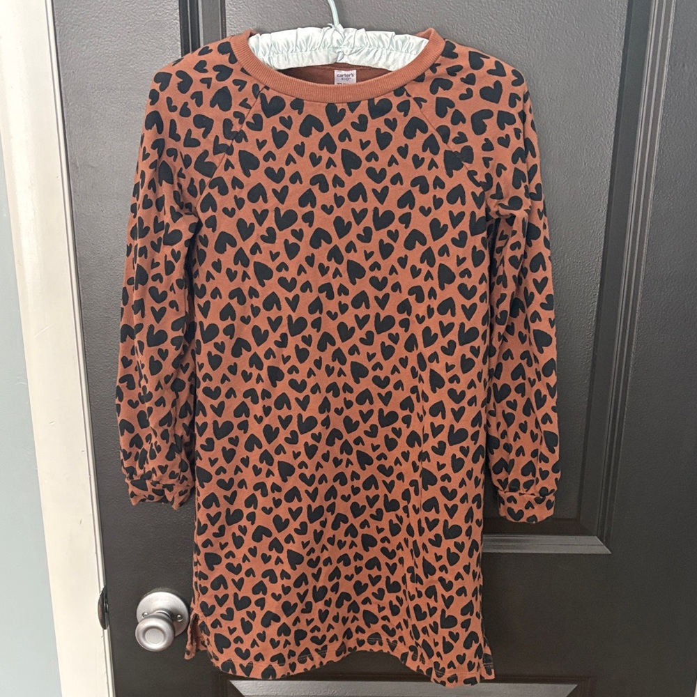 Carters size 12 terry sweatshirt dress/tunic